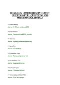 HOAG ECG CERTIFICATION SCRIPT 2026 QUESTIONS WITH SOLUTIONS GRADED A&plus;