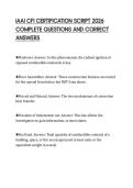 IAAI CFI CERTIFICATION SCRIPT 2026 COMPLETE QUESTIONS AND CORRECT ANSWERS