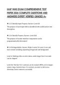 IAAP WAS EXAM COMPREHENSIVE TEST PAPER 2026 COMPLETE QUESTIONS AND ANSWERS EXPERT VERIFIED GRADED A&plus;