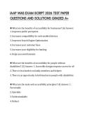 IAAP WAS EXAM SCRIPT 2026 TEST PAPER QUESTIONS AND SOLUTIONS GRADED A&plus;