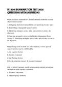 ICS 100 EXAMINATION TEST 2026 QUESTIONS WITH SOLUTIONS