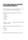 ICS 100 STUDY GUIDE 2026 QUESTIONS WITH ANSWERS GRADED A&plus;