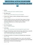 ASB 222 FINAL ACTUAL EXAM PAPER 2026 QUESTIONS WITH ANSWERS GRADED A&plus;