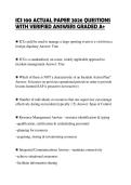 ICS 100 ACTUAL PAPER 2026 QUESTIONS WITH VERIFIED ANSWERS GRADED A&plus;
