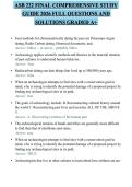 ASB 222 FINAL COMPREHENSIVE STUDY GUIDE 2026 FULL QUESTIONS AND SOLUTIONS GRADED A&plus;