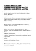 ILLINOIS CNA STATE EXAM COMPREHENSIVE REVIEW 2026 FULL QUESTIONS AND VERIFIED ANSWERS