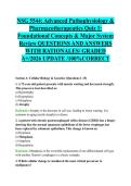 NSG 5544&colon; Advanced Pathophysiology &  Pharmacotherapeutics Quiz 1&colon;  Foundational Concepts & Major System  Review QUESTIONS AND ANSWERS  WITH RATIONALES&sol; GRADED  A&plus;&sol;2026 UPDATE &sol;100&percnt;CORRECT