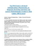 Nsg 5544 Exam 2&colon; Advanced  Pathophysiology&comma; Pharmacology&comma; &  Diagnostic Reasoning&sol; Questions And  Answers With Rationales&sol; Graded A&plus;&sol;2026  Update &sol;100&percnt;Correct 