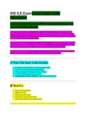 IHS & ILE Exam Study Guide 2026&sol;2027 COMPLETE QUESTIONS WITH VERIFIED CORRECT ANSWERS &vert;&vert; 100&percnt; GUARANTEED PASS NEWEST VERSION