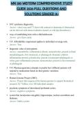 MN 580 MIDTERM COMPREHENSIVE STUDY GUIDE 2026 FULL QUESTIONS AND SOLUTIONS GRADED A&plus;