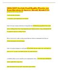 2026&sol;2027 ServSafe Food Handler Practice test Exam Questions & Answers Already &lpar;Graded A&plus;&rpar;