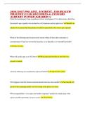 2026&sol;2027 PSI&colon; LIFE&comma; ACCIDENT&comma; AND HEALTH PRACTICE EXAM QUESTIONS & ANSWERS ALREADY PASSED &lpar;GRADED &plus;&rpar;