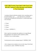 NAB CORE Practice Exam Study Guide Exam Latest  2026&sol;2027 Updated Verified Questions and Solutions  A&plus; Pass Guaranteed