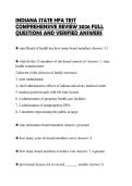 INDIANA STATE HFA TEST COMPREHENSIVE REVIEW 2026 FULL QUESTIONS AND VERIFIED ANSWERS