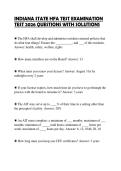 INDIANA STATE HFA TEST EXAMINATION TEST 2026 QUESTIONS WITH SOLUTIONS