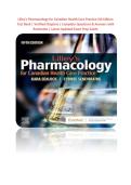 Lilley&rsquo;s Pharmacology for Canadian Health Care Practice 5th Edition Test Bank &vert; Verified Chapters &vert; Complete Questions & Answers with Rationales &vert; Latest Updated Exam Prep Guide