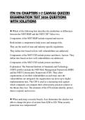 ITN 170 CHAPTERS 1-7 CANVAS QUIZZES COMPREHENSIVE REVIEW 2026 FULL QUESTIONS AND VERIFIED ANSWERS