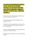IVCA PRACTICE EXAMINATION BUNDLE ACTUAL QUESTIONS ASSESSMENT PACKAGE 2026 DETAILED QUESTIONS WITH VERY ELABORATED CORRECTLY DEFINED SOLUTIONS WELL ARRANGED GRADED A&plus;