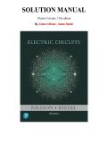 Solution Manual for Electric Circuits&comma; 12th edition by James Nilsson&comma; Susan Riedel&comma; Chapter 1-18 &vert; All Chapters