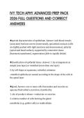 IVY TECH APHY ADVANCED PREP PACK 2026 FULL QUESTIONS AND CORRECT ANSWERS