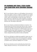 JB LEARNING EMT FINAL STUDY GUIDE 2026 QUESTIONS WITH ANSWERS GRADED A&plus;