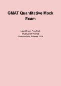 GMAT Quantitative Mock Exam &ndash; Practice Test&comma; Questions and Answers PDF
