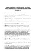 HUMAN MOVEMENT FINAL USAHS COMPREHENSIVE STUDY GUIDE 2026 FULL QUESTIONS AND SOLUTIONS GRADED A&plus;