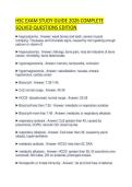 HSC FINAL EXAM SCRIPT 2026 COMPLETE QUESTIONS AND CORRECT ANSWERS