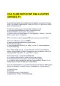 CISA EXAM QUESTIONS AND ANSWERS &lpar;GRADED A&plus;&rpar;