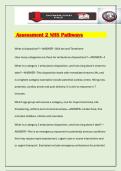 Assessment 2 NHS Pathways Exam 