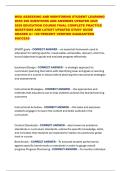 WGU ASSESSING AND MONITORING STUDENT LEARNING D659 200 QUESTIONS AND ANSWERS UPDATED 2025 2026 EDUCATION COURSE FINAL COMPLETE PRACTICE QUESTIONS AND LATEST UPDATED STUDY GUIDE GRADED A&plus; 100 PERCENT VERIFIED GUARANTEED SUCCESS
