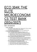 Elite Microeconomics Test Bank &lpar;2026&sol;2027&rpar; &vert; ECO 304K &vert; Microeconomics 8th Edition by Pindyck &vert; Detailed MCQs & Mentor Analysis
