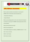 NHS Pathways Assessment