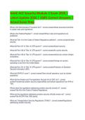 AAAE ACE Security Module 2 Exam 2026 &vert;  Latest Update 2026 &vert; 100&percnt; Correct Answers &vert;  Actual Exam Prep