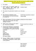 NABCEP PV Associate PVOL Test with all Correct & 100&percnt; Verified Answers &vert;Already Graded A&plus;