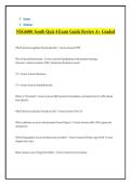 NSG6001 South Quiz 4 Exam Guide Review A&plus; Graded