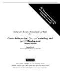 Solutions Manual and Test Bank for Career Information&comma; Career Counseling&comma; and Career Development 11th Edition by Duane Brown