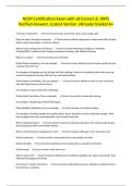 NCEP Certification Exam with all Correct & 100&percnt; Verified Answers &vert;Latest Version &vert;Already Graded A&plus;