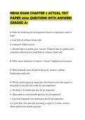 NEHA EXAM CHAPTER 2 ACTUAL TEST PAPER 2026 QUESTIONS WITH ANSWERS GRADED A&plus;