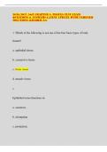 2026&sol;2027 A&P CHAPTER 5&colon; TISSUES TEST EXAM QUESTIONS & ANSWERS LATEST UPDATE WITH VERIFIED SOLUTIONS &lpar;GRADED A&plus;&rpar;