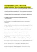 ARTHREX SPORTS IOT &lpar;DAY 5 TEST&rpar; QUESTIONS WITH CORREC ANSWERS 2026