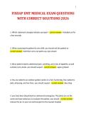 FISDAP EMT MEDICAL EXAM QUESTIONS WITH CORRECT SOLUTIONS 2026