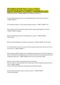 ARTHREX SPORTS IOT &lpar;DAY 4 TEST&rpar; QUESTIONS WITH CORRECT ANSWERS 2026