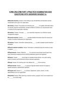 ICRM PART 1 COMPREHENSIVE STUDY GUIDE 2026 FULL QUESTIONS AND SOLUTIONS GRADED A&plus;