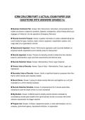 ICRM CRA&sol;CRM PART 4 FINAL TEST 2026 QUESTIONS WITH CORRECT ANSWERS GRADED A&plus;