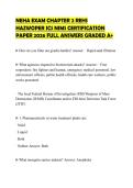 NEHA EXAM CHAPTER 2 REHS HAZWOPER ICS NIMS CERTIFICATION PAPER 2026 FULL ANSWERS GRADED A&plus;