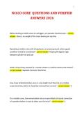 NCCCO CORE QUESTIONS AND VERIFIED ANSWERS 2026