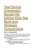 2026&sol;2027 Clinical Anesthesia 9th Edition by Barash - Elite Test Bank & Strategic Study Guide &vert; 88-Question Exam Prep