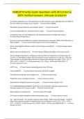 NABCEP Practice Exam Questions with All Correct & 100&percnt; Verified Answers &vert;Already Graded A&plus;