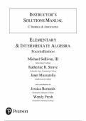 Instructor's Solutions Manual for Elementary & Intermediate Algebra 4th Edition&comma; by Michael Sullivan&comma; Katherine R&period; Struve&comma; Chapter 1-13 &vert; All Chapters